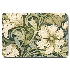 Flower Floral Pattern Floral Digital Paper Spring Flora Botanical Blossom Bloom Vintage Art Large Doormat