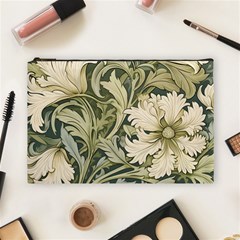 Flower Floral Pattern Floral Digital Paper Spring Flora Botanical Blossom Bloom Vintage Art Cosmetic Bag (large)