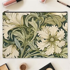 Flower Floral Pattern Floral Digital Paper Spring Flora Botanical Blossom Bloom Vintage Art Cosmetic Bag (xxxl)