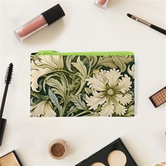 Flower Floral Pattern Floral Digital Paper Spring Flora Botanical Blossom Bloom Vintage Art Cosmetic Bag (xs)