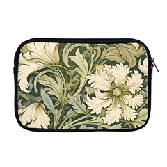 Flower Floral Pattern Floral Digital Paper Spring Flora Botanical Blossom Bloom Vintage Art Apple Macbook Pro 17  Zipper Case