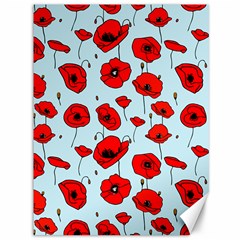 Poppies Flowers Red Seamless Pattern Canvas 36  X 48 