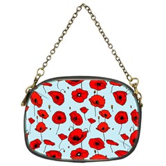 Poppies Flowers Red Seamless Pattern Chain Purse (two Sides)