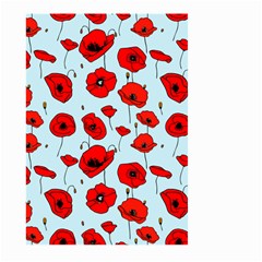 Poppies Flowers Red Seamless Pattern Large Garden Flag (two Sides)