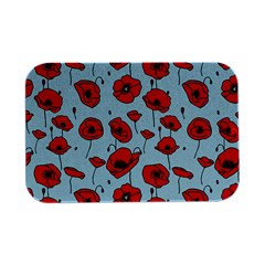 Poppies Flowers Red Seamless Pattern Open Lid Metal Box (silver)   by Maspions