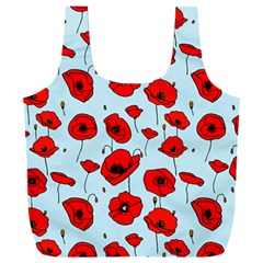 Poppies Flowers Red Seamless Pattern Full Print Recycle Bag (xxl)