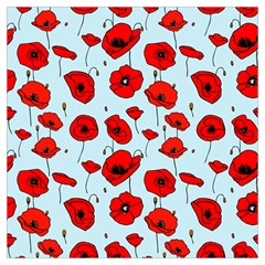 Poppies Flowers Red Seamless Pattern Lightweight Scarf 