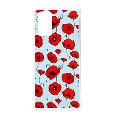 Poppies Flowers Red Seamless Pattern Samsung Galaxy Note 20 Tpu Uv Case