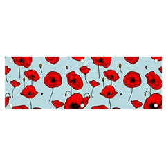 Poppies Flowers Red Seamless Pattern Banner And Sign 6  X 2 