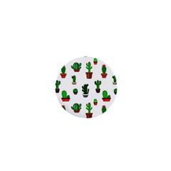 Cactus Plants Background Pattern Seamless 1  Mini Magnets