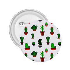 Cactus Plants Background Pattern Seamless 2 25  Buttons