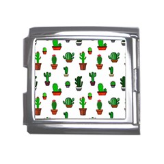 Cactus Plants Background Pattern Seamless Mega Link Italian Charm (18mm)