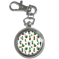 Cactus Plants Background Pattern Seamless Key Chain Watches