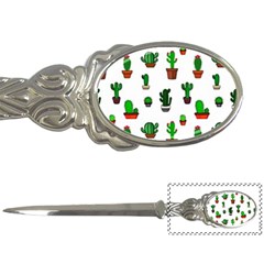 Cactus Plants Background Pattern Seamless Letter Opener