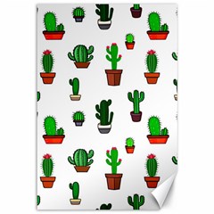 Cactus Plants Background Pattern Seamless Canvas 12  X 18 