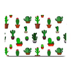 Cactus Plants Background Pattern Seamless Plate Mats