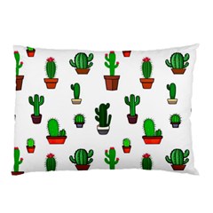 Cactus Plants Background Pattern Seamless Pillow Case