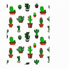 Cactus Plants Background Pattern Seamless Large Garden Flag (two Sides)