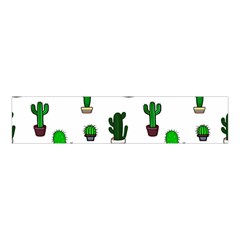 Cactus Plants Background Pattern Seamless Velvet Scrunchie by Maspions