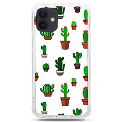 Cactus Plants Background Pattern Seamless Iphone 12 Mini Tpu Uv Print Case	 by Maspions