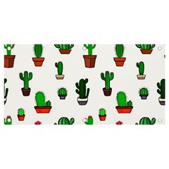 Cactus Plants Background Pattern Seamless Banner And Sign 4  X 2 