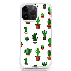 Cactus Plants Background Pattern Seamless Iphone 14 Pro Max Tpu Uv Print Case