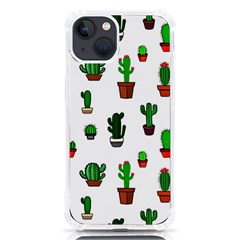 Cactus Plants Background Pattern Seamless Iphone 13 Tpu Uv Print Case