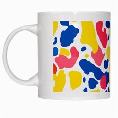 Colored Blots Painting Abstract Art Expression Creation Color Palette Paints Smears Experiments Mode White Mug