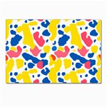 Colored Blots Painting Abstract Art Expression Creation Color Palette Paints Smears Experiments Mode Postcard 4 x 6  (Pkg of 10) Front