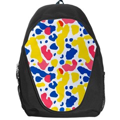 Colored Blots Painting Abstract Art Expression Creation Color Palette Paints Smears Experiments Mode Backpack Bag by Maspions