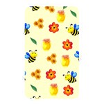 Seamless Honey Bee Texture Flowers Nature Leaves Honeycomb Hive Beekeeping Watercolor Pattern Memory Card Reader (Rectangular) Front