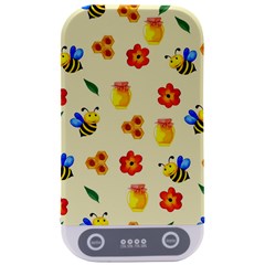 Seamless Honey Bee Texture Flowers Nature Leaves Honeycomb Hive Beekeeping Watercolor Pattern Sterilizers by Maspions