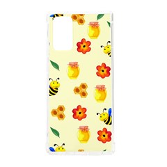 Seamless Honey Bee Texture Flowers Nature Leaves Honeycomb Hive Beekeeping Watercolor Pattern Samsung Galaxy Note 20 Tpu Uv Case