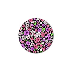 Flowers Floral Pattern Digital Texture Beautiful Golf Ball Marker