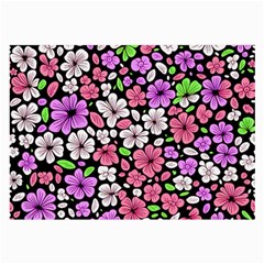 Flowers Floral Pattern Digital Texture Beautiful Large Glasses Cloth by Maspions