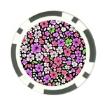 Flowers Floral Pattern Digital Texture Beautiful Poker Chip Card Guard Front