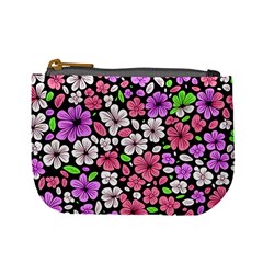 Flowers Floral Pattern Digital Texture Beautiful Mini Coin Purse