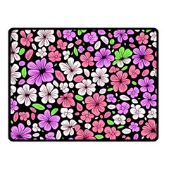 Flowers Floral Pattern Digital Texture Beautiful Fleece Blanket (small) by Maspions