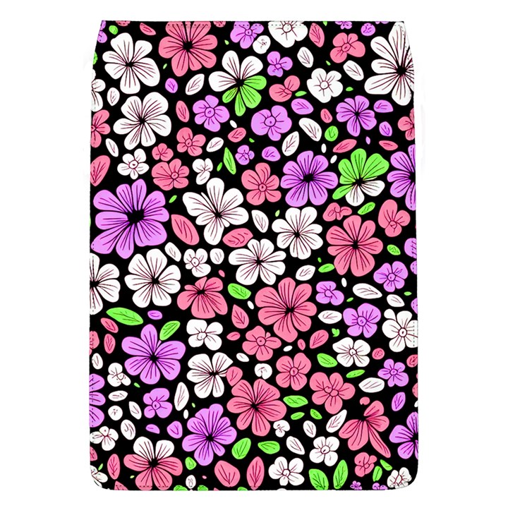 Flowers Floral Pattern Digital Texture Beautiful Removable Flap Cover (L)