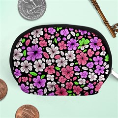 Flowers Floral Pattern Digital Texture Beautiful Accessory Pouch (medium)