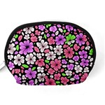 Flowers Floral Pattern Digital Texture Beautiful Accessory Pouch (Medium) Back