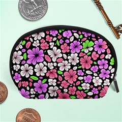 Flowers Floral Pattern Digital Texture Beautiful Accessory Pouch (large)