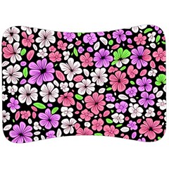 Flowers Floral Pattern Digital Texture Beautiful Velour Seat Head Rest Cushion