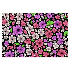 Flowers Floral Pattern Digital Texture Beautiful Banner And Sign 6  X 4 