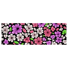 Flowers Floral Pattern Digital Texture Beautiful Banner And Sign 12  X 4 