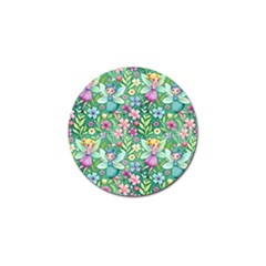 Fairies Fantasy Background Wallpaper Design Flowers Nature Colorful Golf Ball Marker