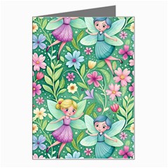 Fairies Fantasy Background Wallpaper Design Flowers Nature Colorful Greeting Card by Maspions