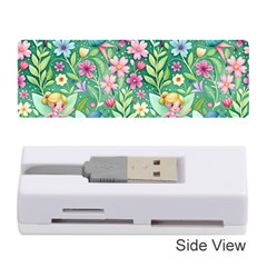 Fairies Fantasy Background Wallpaper Design Flowers Nature Colorful Memory Card Reader (stick)