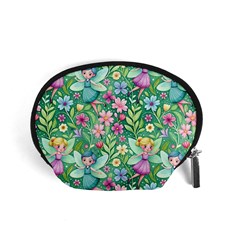 Fairies Fantasy Background Wallpaper Design Flowers Nature Colorful Accessory Pouch (small)