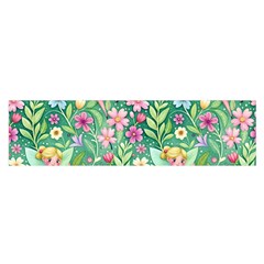 Fairies Fantasy Background Wallpaper Design Flowers Nature Colorful Oblong Satin Scarf (16  X 60 ) by Maspions